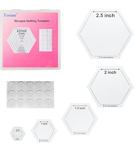 EZ Quilting 882670181A Outil Acrylique Hexagone