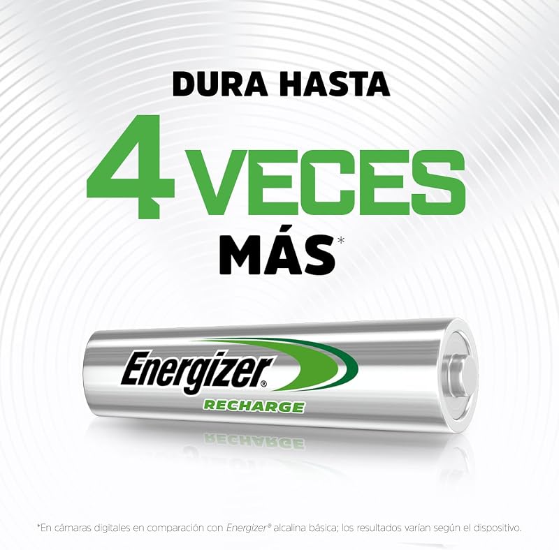 Recharge Power Plus - Pilas Recargables AA (Paquete de 8)