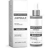 OSIZA Black Rice Exfoliant Ampoule, Rice Peeling Ampoule for Face,Niacinamide Exfoliant for Daily Skincare,Deep Moisturizing,Refines Pores -Black, 1 Fl Oz