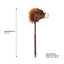 Linzy Plush 36'' Riding Stick, Adjustable
