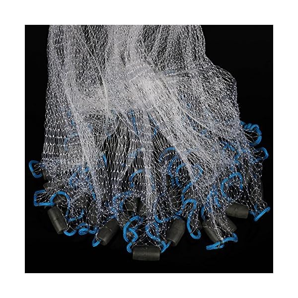 Pisfun-American-Saltwater-Fishing-Cast-Net-for-Bait-Trap-Fish-4ft6ft8ft10ft12ft-Radius-38inch-Mesh-Size