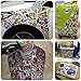 Diageng Stickers Skateboard Snowboard Vintage Vinyl Sticker Graffiti Laptop Luggage Car Bike Bicycle Decals mix Lot Fashion Cool Random style milticolor(pack of 50)