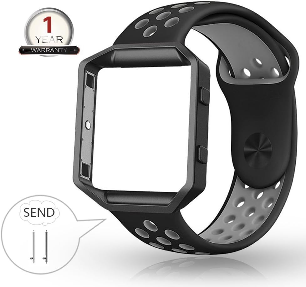 Fitbit Blaze bandas de silicona con marco, pequeña correa de ...