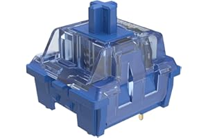 Akko CS Switches, 3 Pin 36gf Tactile Switch Compatible for MX Mechanical Keyboard (45 pcs, Ocean Blue)