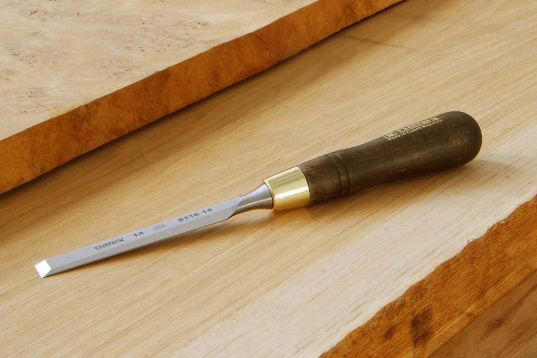 Narex 8116 Cabinetmaker's Chisel (Black) (14mm) - Chrome Manganese Steel Blade, Straight Edge, Hornbeam Wood Handle