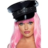 Leg Avenue womens Rhinestone Trimmed Military Hat