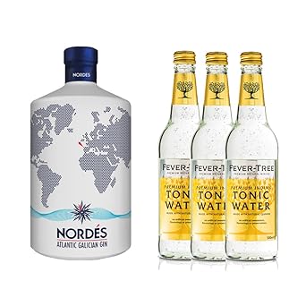Nordés Atlantic Galician Gin (1 x 0,7l) inkl. Fever Tree Indian Tonic Water (3 x 500 ml)