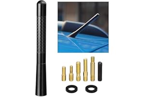 Bingfu Vehicle Roof Mount Antenna Mast 4.7 inch Carbon Fiber Car Antenna Replacement