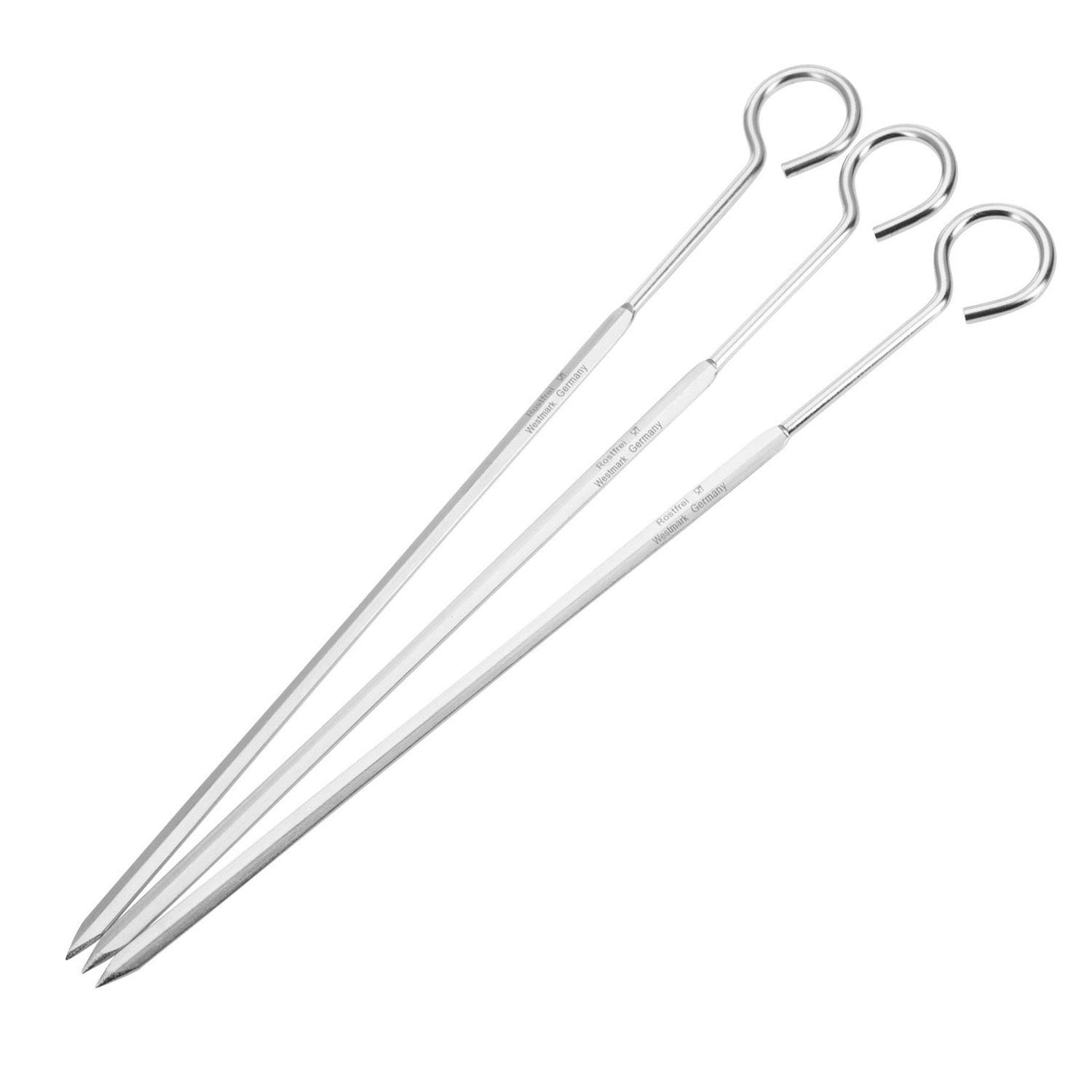 Westmark 23 cm Kebab Skewers, Pack of 3, Silver