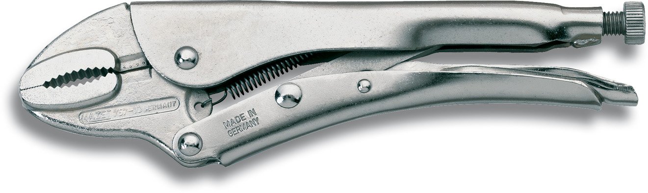 HAZET 757-5 142 mm Grip Pliers - Nickel-Plated