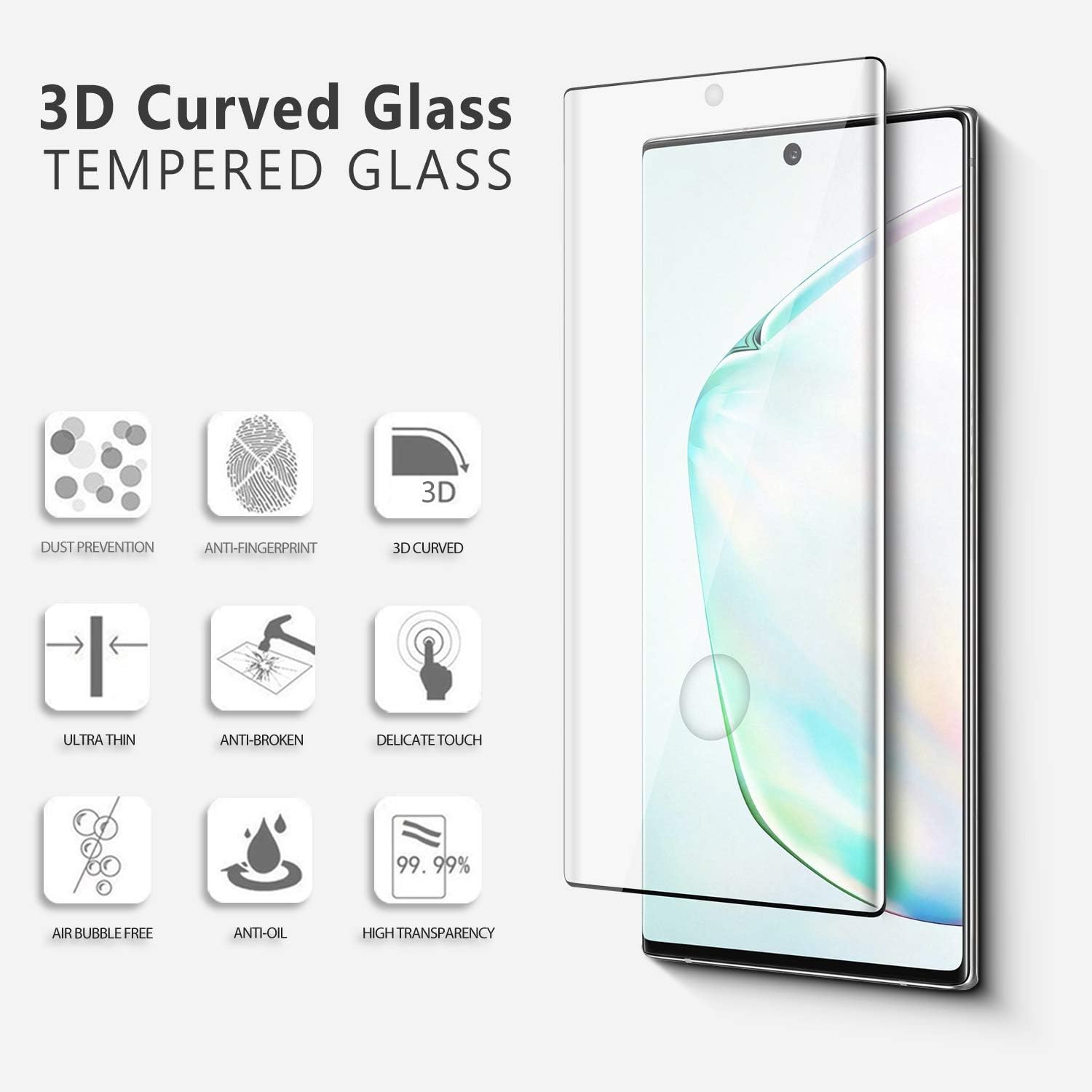 RKVMM Screen Protector For Galaxy Note Ultra 20 Screen Protector - Image 3
