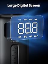 UGREEN Tyre Inflator Portable Cordless Electric Air Pump 150 PSI with LED LCD view 5