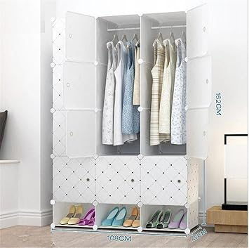 Diy Cube Storage Unit Wardrobe Large Closet European Resin Wood