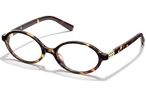 livho Blue Light Glasses for Women – Y2K Aesthetic Edgy Oval & Rectangle Frame & Blush Pink Case, 90s Vibe Screen Protection