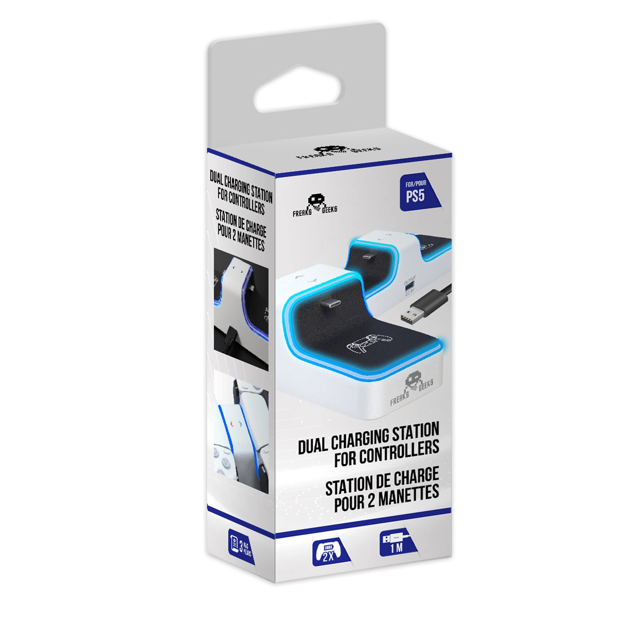 Freaks and Geeks Charging Station for 2x PS5 Controllers Playstation