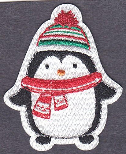 PENGUIN - ARCTIC ANIMAL - WINTER - CHRISTMAS - Iron On Embroidered Patch