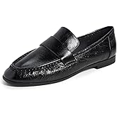 Black Suede Studio Women's Arrow Loafers