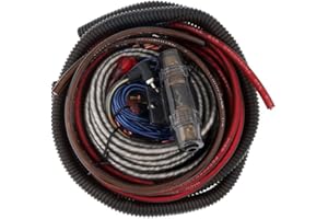 MOCNT Car Amplifier Wiring Kit Car Audio Amplifier Installation Kit 6Gauge AWG 2000W Audio Subwoofer Amplifier Wire RCA Power