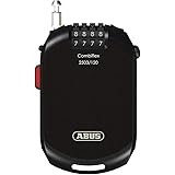 ABUS(アブス) ヘルメットやパーツのロックにも コンパクトロック COMBIFLEX 2503/120【日本正規品 /2年間保証】 ブラック