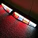 VSLED 2 x 16 LED 32W Red/White/Red/White LED Light Car Truck Emergency Beacon Light Bar Exclusive Split Visor Deck Dash Strobe Warning LightBar