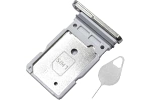 BESTDEALING Galaxy S25 Ultra SIM Card Tray Dual Replacement S25 Ultra Sim Card Slot Holder for Samsung Galaxy S25 Ultra 5G 6.9" S938U1 SM-S938U Sim Card Tray Repair Part with Opening Needle (Titanium Gray)