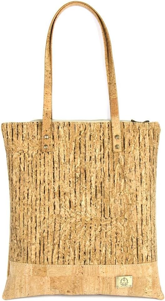 Women Cork Casual Handbags, High-Quality Natural Vegan Women Cork Tote Handbags,Waterproofing 100% Cork Sustainable Women Cork Handbags - Bag-286-A - (Ecorcho)