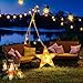 Grezea Globe String Lights G40 25Ft with 25+2 Clear Bulbs Patio Lights for Indoor Outdoor Commercial Decor Camper Party Wedding Christmas Garden Backyard Balcony Deck Yard Pergola Gazebo, Black