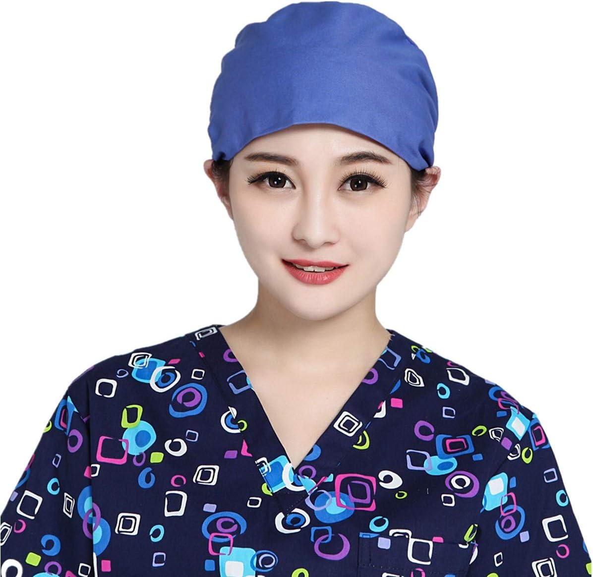 Astellarie Nurse Scrub Cap One Size Multiple Color for Women Men