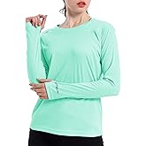 Women's UPF 50+ UV Sun Protection Shirt Outdoor Performance Long Sleeve Rash Guard Shirts for Hiking,Swim,Fishing