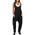 ANRABESS Women's Casual Loose Sleeveless Jumpsuits Spaghetti Strap Harem Long Pants Romper Overalls Summer Trendy Outfits