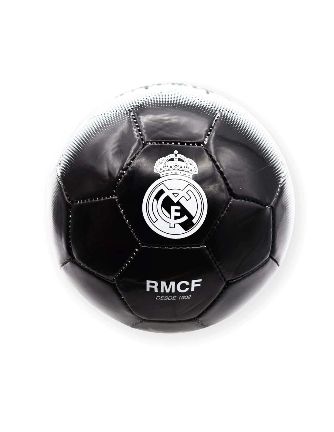 R ROGER'S Real Madrid White and Black Ball - Size 5