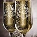 Set of 2, Personalized Wedding Toast Champagne Flutes - Mr. Mrs. Date & Last Name Champagne Wedding Glasses - Engraved Flutes for Bride and Groom Gift for Customized Wedding Gift