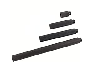 KRTRESIAR 14mm CCW to 19mm Thread Knurled Outer Tube, Metal Sleeves Extension Accessories for AEG 4 Pieces