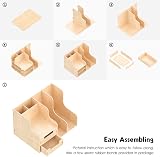 jopoo Office Wooden Desk Tidy Organiser Multifunctional Stationery Storage view 6