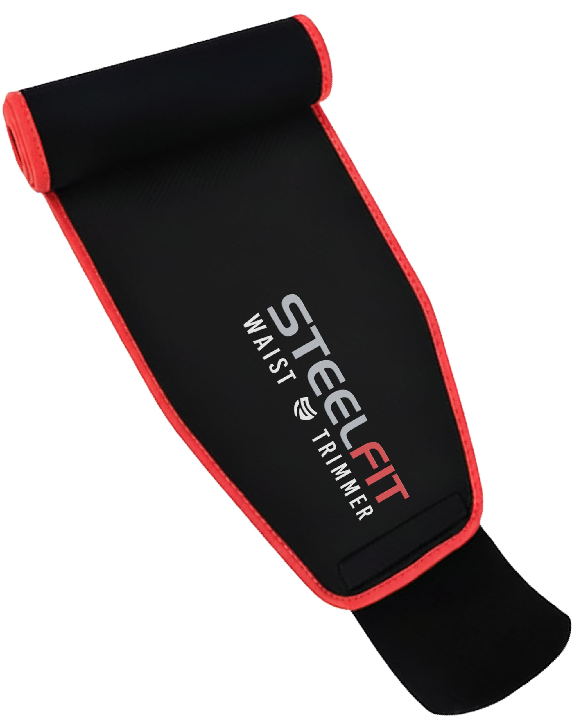 SteelFit Waist Trimmer Belt for Women & Men - Moisture-Resistant Neoprene Waist Trainer - Adjustable Sweat Band Shaper for Stomach & Belly Fat - Fitness, Gym & Exercise Accessories for Working Out