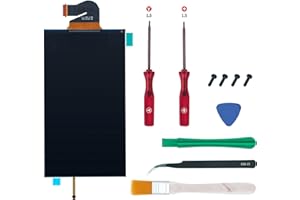 Wigearss Replacement LCD Screen for N Switch Lite, LCD Screen Display Panel Whit Screen Protector Repair kit for Switch Lite