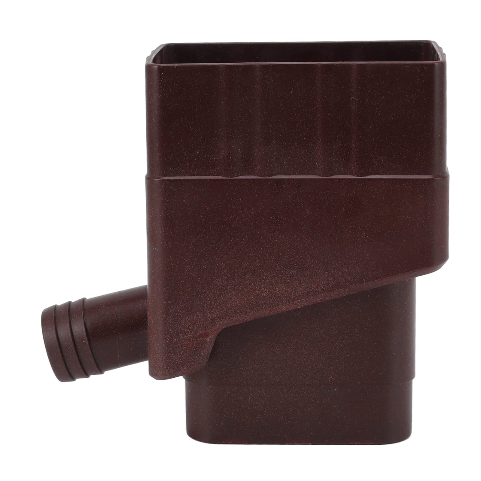 Rainwater Collection System, UV Resistant Downspout Rain Water Diverter for Outdoor Garden Lawn, Roof Water Diverter Connector with Water Pipe for Rain Barrel, 2 X 3inch Downspouts (Dark Brown)