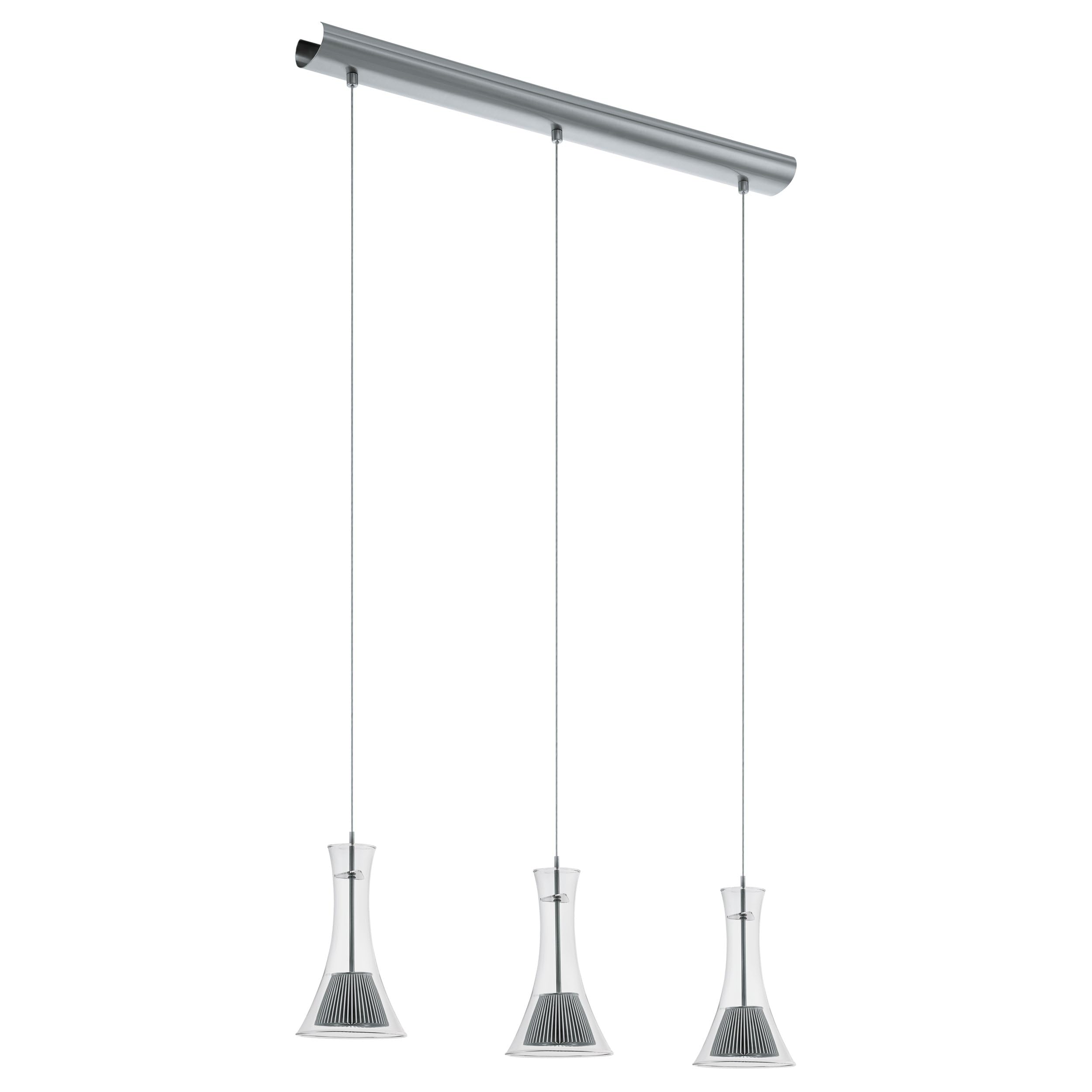 EGLO 93793 LED Satin Nickel Triple Pendant Light 'MUSERO'