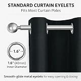 John Aird Blackout Curtains Pencil Pleat with Tie Backs Grey 2 Panels 90W x 54L view 6