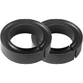 2-Pack Rubber Coil Spring Spacers, Universal 1in Lift for 5-5.5in OD Coils | Flexible rubber coil booster helps reduce spring sagging and bottoming out