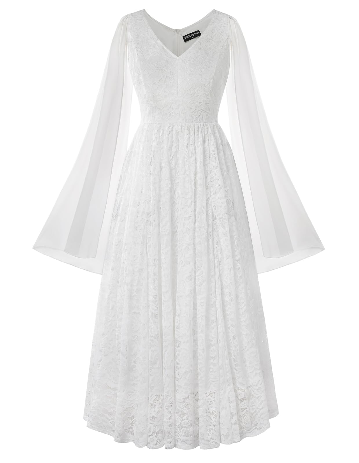 Photo 1 of **DIRTY**Scarlet Darkness Women's Renaissance Dresses Fairy Lace Dress Medieval Costume for Witch Wedding White