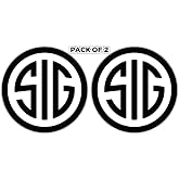 IMPERIAL VIBES &ndash; SIG Sticker &ndash; Vinyl Decal for Car, Truck, and Van &ndash; Removable Indoor and Outdoor Use for Laptop Sticker &ndash; Waterproof Decal for Window and Waterbottle &ndash; Pack of 2 Imp 45