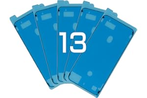 Risidamoy 5 PCS for iPhone 13 Waterproof Pre-Cut Adhesive Sticker for iPhone13 6.1" Repair Screen Water Resistant Antidust Sealing Sticker Fix Waterproof Seal Tape Kit A2631 A2633 A2634 A2635 A2482