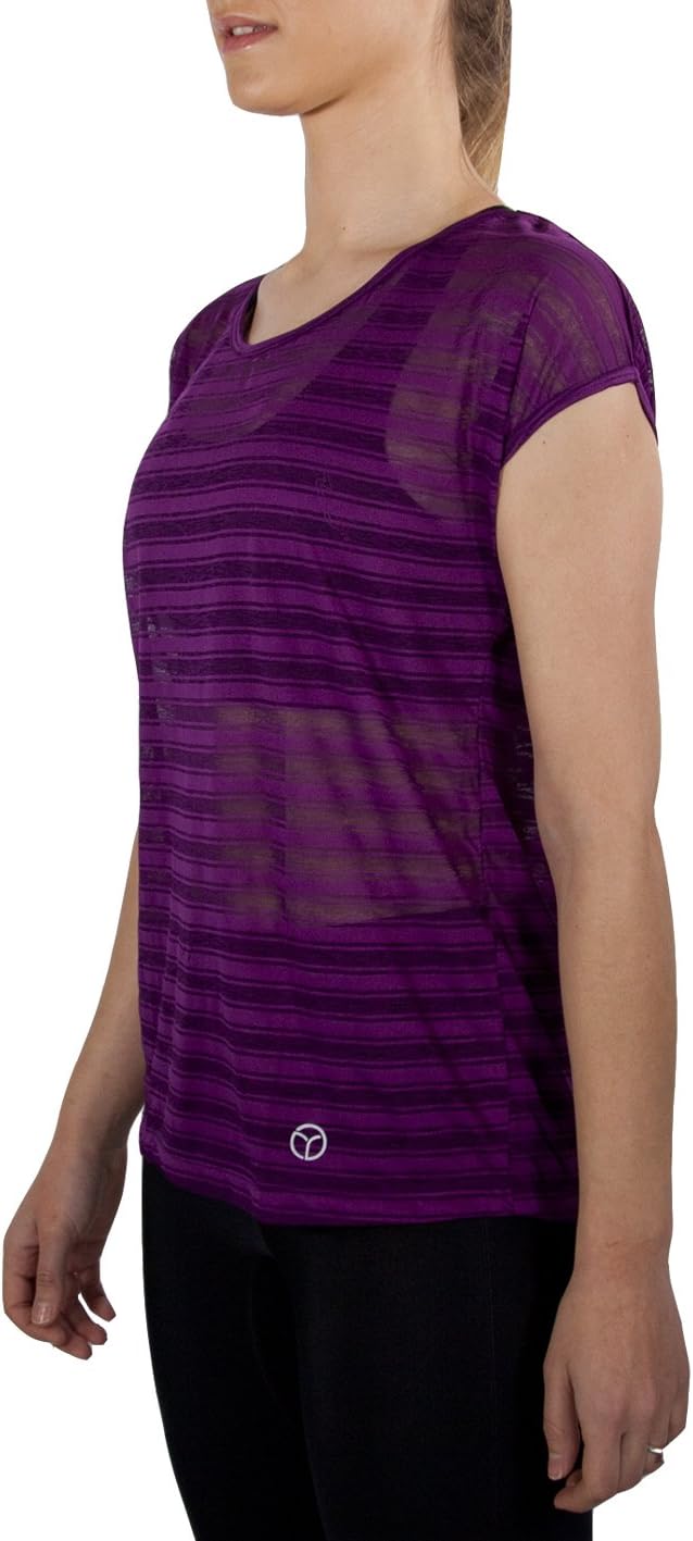 OgiYogi Zephyr Short Sleeve Womens Training Top - Purple-M