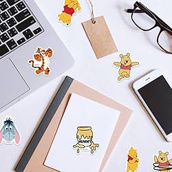 50pcs Pooh Bear Stickers for Kids Water