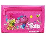 Trolls Dreamworks Character Authentic Licensed Children Trifold Wallet (Pink)