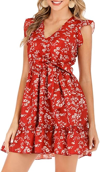 red sundress amazon