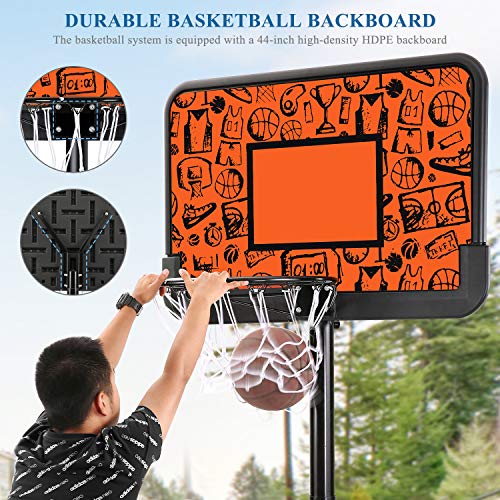 MaxKare Portable Basketball Hoop Basketball Goal Outdoor Basketball