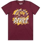 Homefield Officially-Licensed College T-Shirt | 90s Scribble Graphic Tee | Premium School T-Shirt With Soft Bi-blend Fabric For Lightweight And Breathable Comfort | Athletic Fit