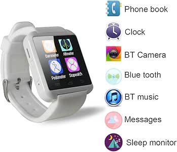 Yuntab móvil U8 Reloje SmartWatch Bluetooth 3.0 Muñequera de ...